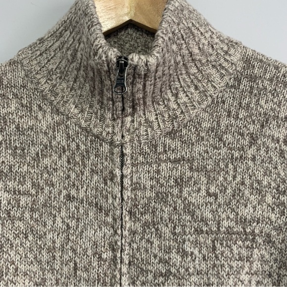 Eddie Bauer Wool Blend Zip Up Sweater Size L - Picture 4 of 9